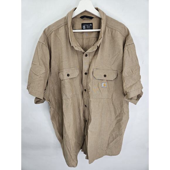 Carhartt Men'S Short-Sleeve Work Shirt, Possibly With Rugged Flex Size 4XL - Picture 1 of 5